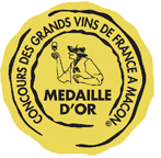 Médaille or des concours des grands vins de france à Maçon